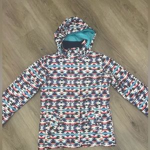 Insulated snow jacket